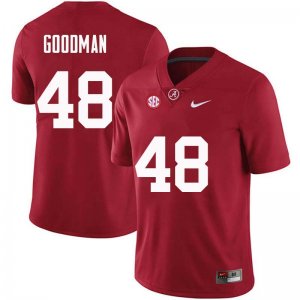 NCAA Men's Alabama Crimson Tide #48 Sean Goodman Stitched College Nike Authentic Crimson Football Jersey QQ17D78TF
